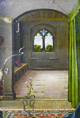 L'Annonciation, vers 1490, Pedro Berruguete L'Annonciation, vers 1490, Pedro Berruguete