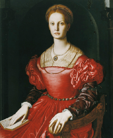 Retrato de Lucrecia Panciatichi, 1541-1545, Agnolo Bronzino
