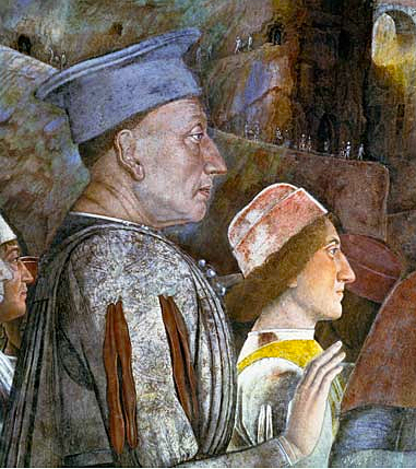 El encuentro, Andrea Mantegna
