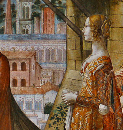 Visitation, portrait de Giovanna degli Albizzi, Domenico Ghirlandaio