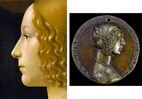 Retrato y Medalla de Giovanna degli Albizzi