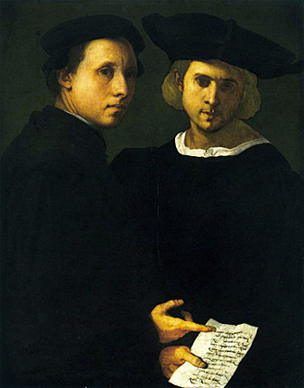 Portrait de deux amis, 1521-1523, Pontormo