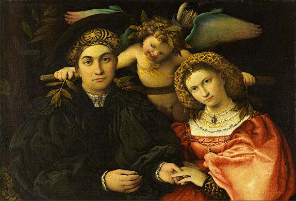 Marsilio Cassotti et son épouse, Lorenzo Lotto