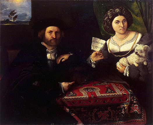 Retrato de un matrimonio, 1523-1524, Lorenzo Lotto