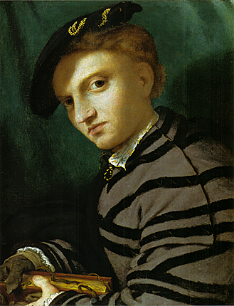 Retrato de un joven, c. 1526, Lorenzo Lotto