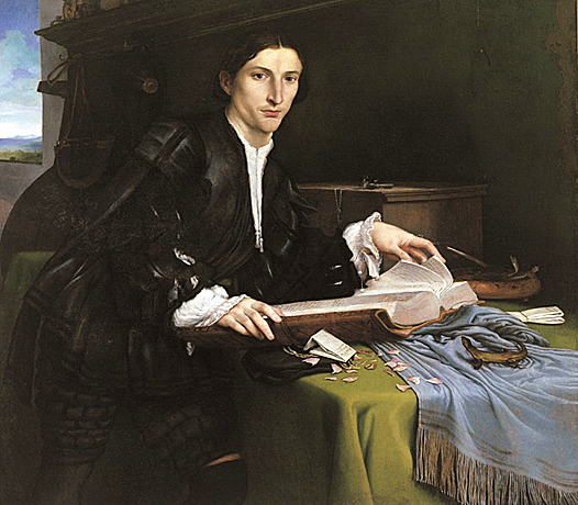 Portrait de jeune homme au livre, Lorenzo Lotto