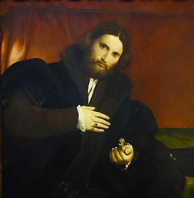 Portrait d’homme à la patte de lion, Lorenzo Lotto