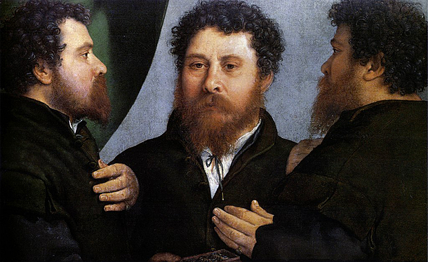 Triple portrait d’un orfèvre, 1530, Lorenzo Lotto