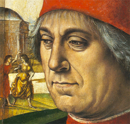 Luca Signorelli, Portrait d’un vieil homme, détail