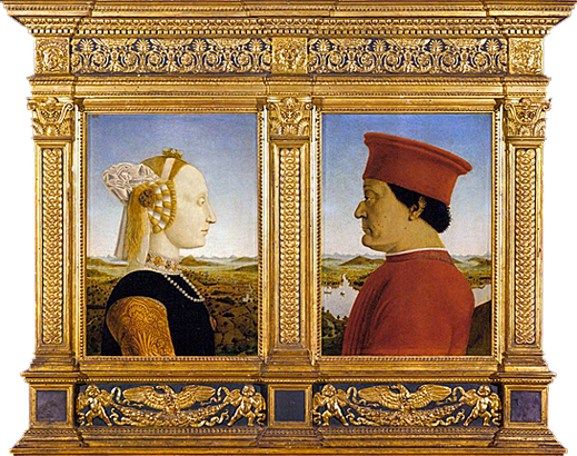 Portraits de Federico da Montefeltro et Battista Sforza, Piero della Francesca