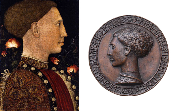 Retrato y Medalla de Leonello d'Este, Pisanello
