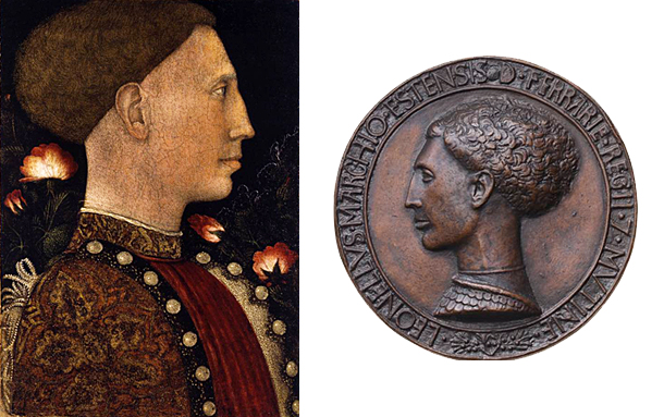 Portrait et Médaille de Leonello d’Este, Pisanello