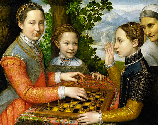 Partie d’échecs, vers 1555, Sofonisba Anguissola