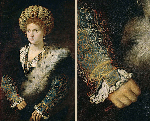 Retrato de Isabella d'Este, Tiziano