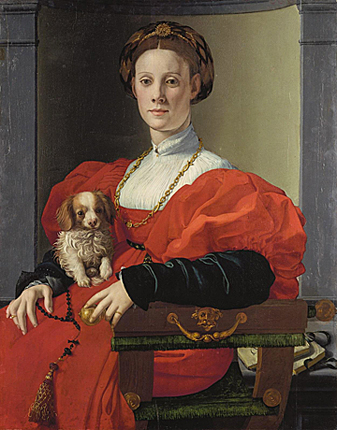 Portrait d’une dame à la robe rouge, Bronzino