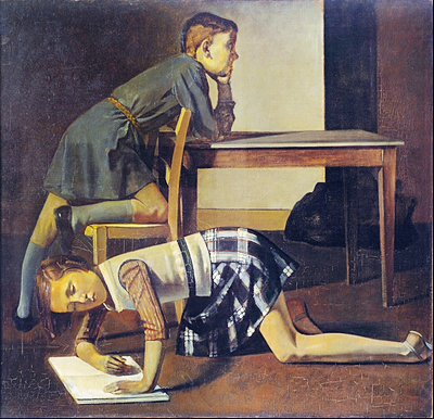 Los niños Blanchard, 1937, Balthus, París, Museo Nacional Picasso