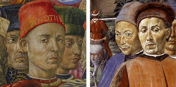 Benozzo Gozzoli, autoportraits