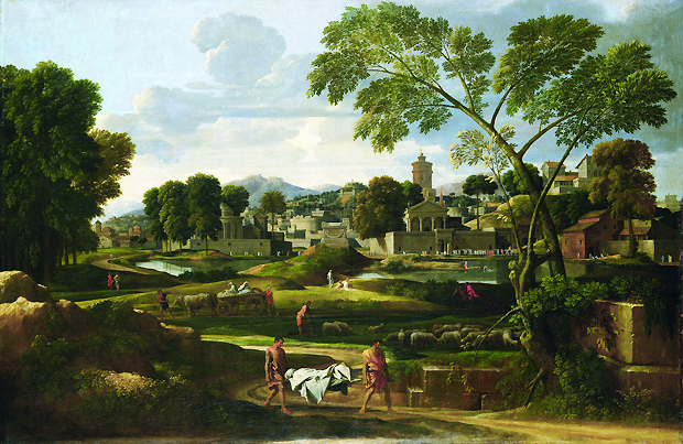 Paysage avec les funérailles de Phocion, 1648, Nicolas Poussin