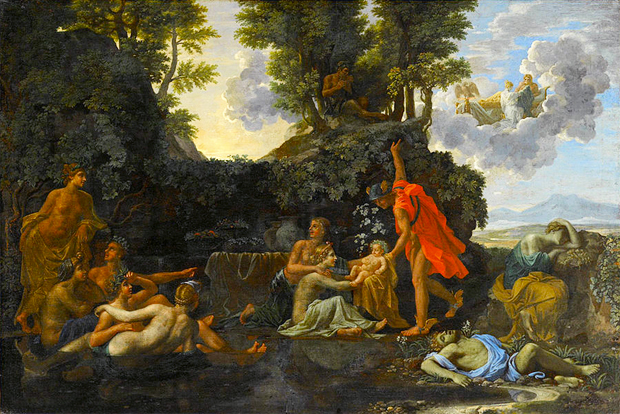 El nacimiento de Baco, 1657, Nicholas Poussin