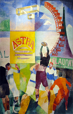 L’Équipe de Cardiff, 1913, Robert Delaunay, Musée d’Art Moderne de la ville de Paris