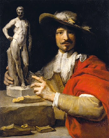 La sculpture, Portrait de Nicolas Le Brun, Charles le Brun