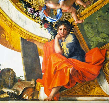 La musa de la Pintura, Charles le Brun