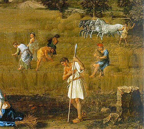 L’Été, 1660-1664- Nicolas Poussin, détail