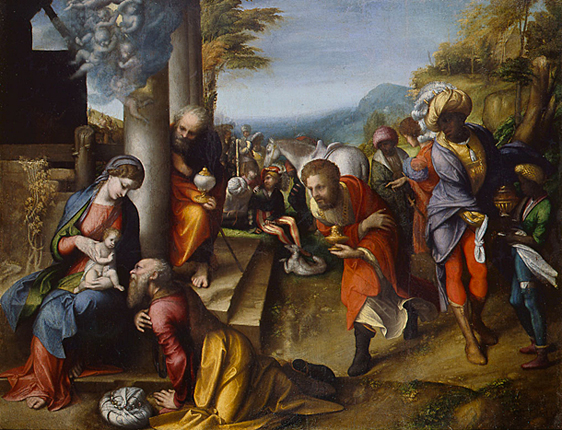 Adoración de los Magos, 1516-1517, Correggio