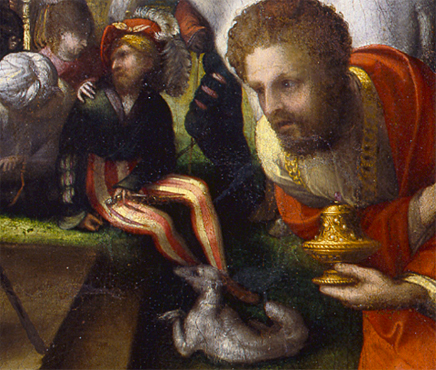 Adoración de los Magos, 1516-1517, Correggio, detalle