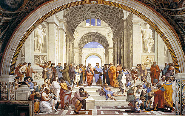 L’École d’Athènes, vers 1510, Raphaël