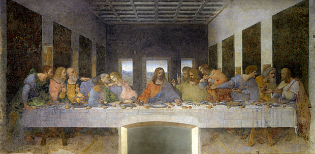 La última cena, 1495-1498, Leonardo da Vinci