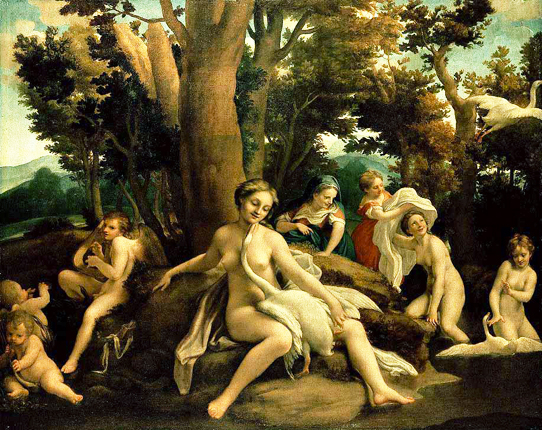 Léda et le cygne, 1530-1531, Corrège