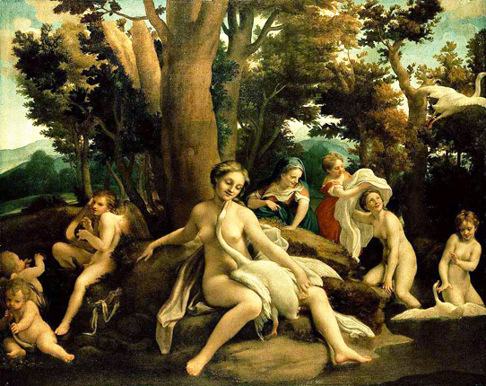 Leda y el cisne, 1530-1531, Correggio