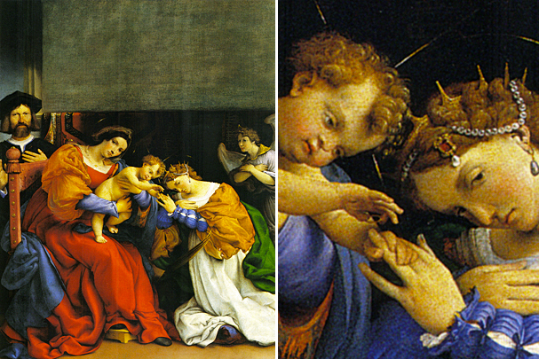 Matrimonio místico de Santa Catalina, 1523, Lorenzo Lotto