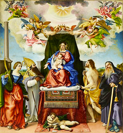 Retablo del Espíritu Santo, 1521, Lorenzo Lotto
