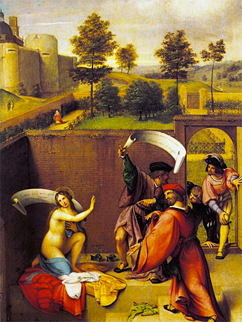 Susana y los viejos, 1517, Lorenzo Lotto