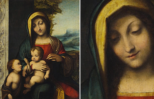 La Virgen y el Niño con san Juan Bautista, Correggio