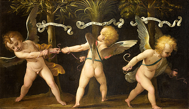 Allégorie avec des putti ailés, vers 1635, Isidoro Bianchi ?, Turin, Pinacoteca dell’Accademia Albertina