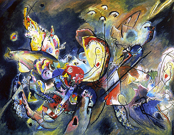 Nublado, 1917, Vasili Kandinsky, Moscú, Galería Estatal