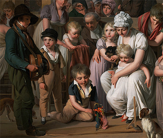 La entrada al Jardín turco, 1812, Louis-Leopold Boilly, detalle