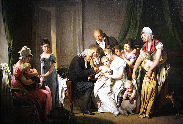La vacuna o El prejuicio vencido, 1807, Louis Leopold Boilly
