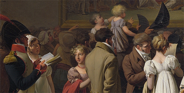 El público viendo la Coronación, 1810, Louis-Leopold Boilly, detalle