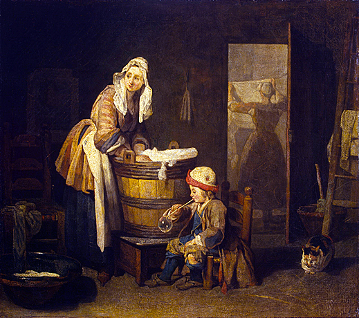 La lavandera, c. 1730, Chardin