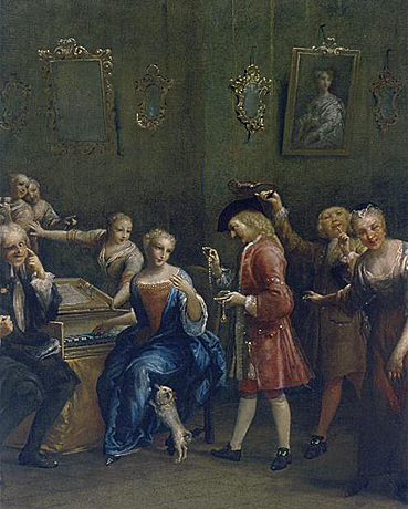 Cantante a la espineta, c. 1700, Giuseppe Maria Crespi