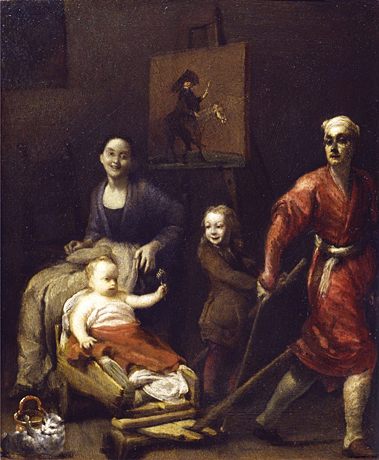 La famille du peintre, vers 1720, Giuseppe Maria Crespi