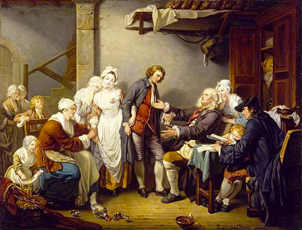 La novia de pueblo, 1761, Jean-Baptiste Greuze