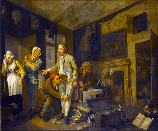 La Carrière d’un roué : l’Héritier, William Hogarth