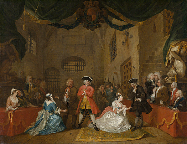 La ópera del mendigo, 1730, William Hogarth