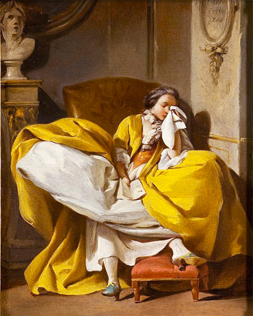 La mauvaise nouvelle, 1740, Jean-Baptiste Marie Pierre