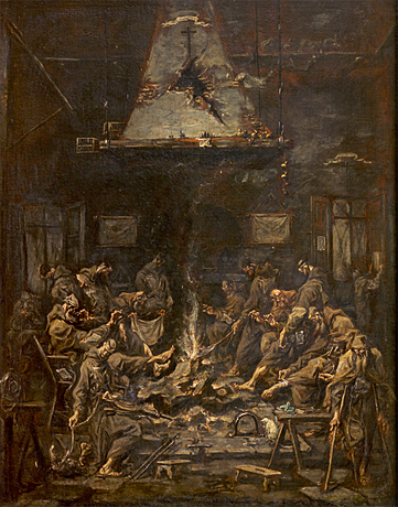 El Hogar, c. 1720, Alessandro Magnasco